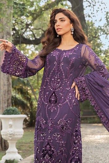 Embroidered Chiffon Suit