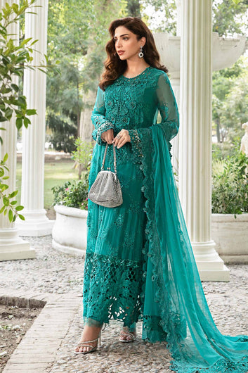 Embroidered Chiffon Suit