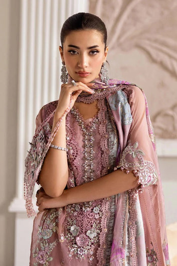 Blush Aura – Luxury Embroidered Chiffon 3-Piece