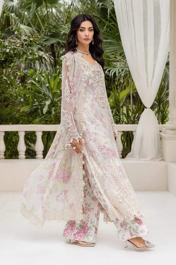 Pearl Whisper – Elegant Organza & Chiffon 3-Piece
