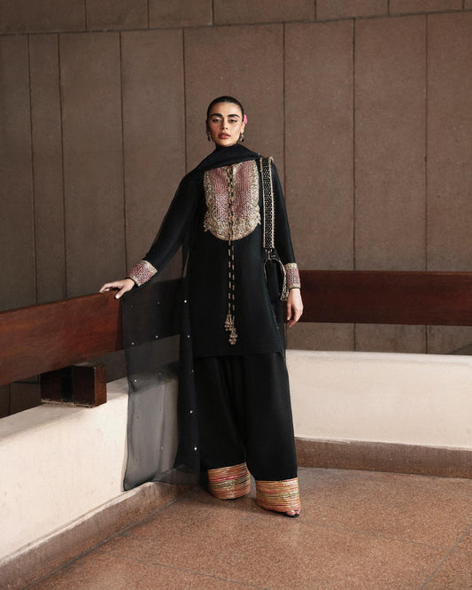 Embroidered Chiffon Suit